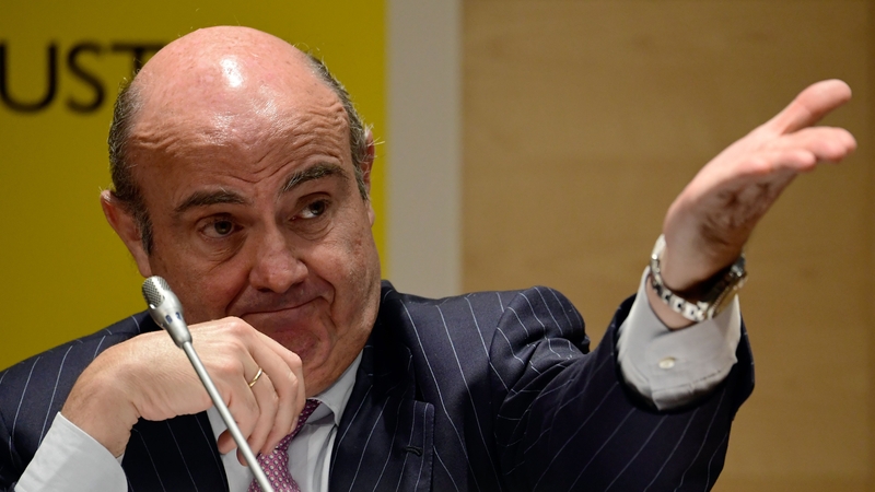 Mr de Guindos was speaking during an IIEA webinar