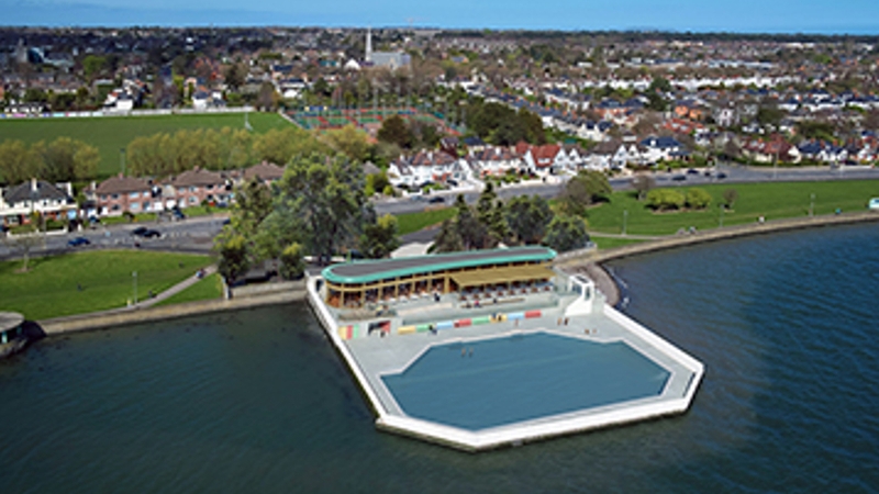 The development consists of an open seawater swimming pool, bar and restaurants. (Pic: www.thebaths.ie)