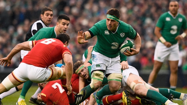 CJ Stander on the charge against Wales in 2016 on his Ireland debut