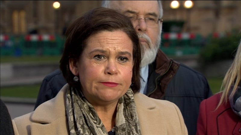 Mary Lou McDonald says Sinn Féin is committed to the return of power-sharing at Stormont