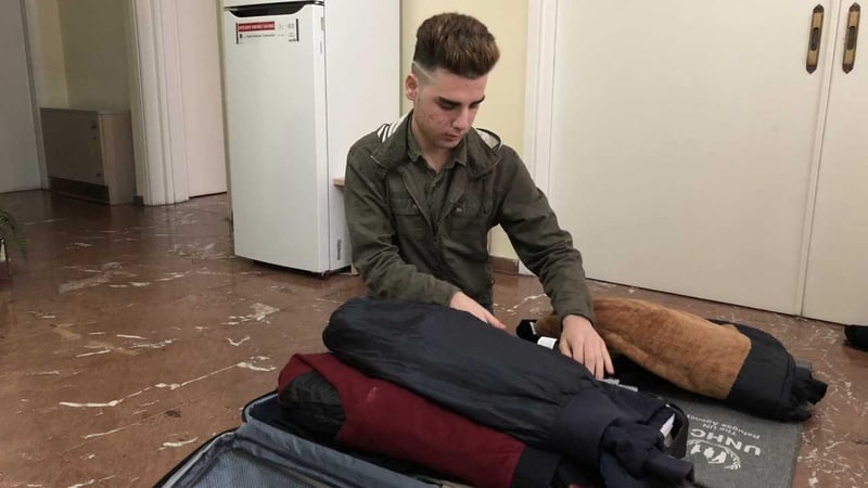 Rivan Qador and his family are preparing for the journey to Ireland