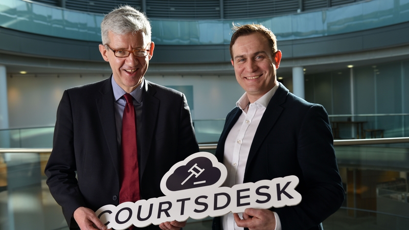Sean Barton, Head of Dispute Resolution and Litigation at McCann FitzGerald and Enda Leahy, Courtsdesk CEO