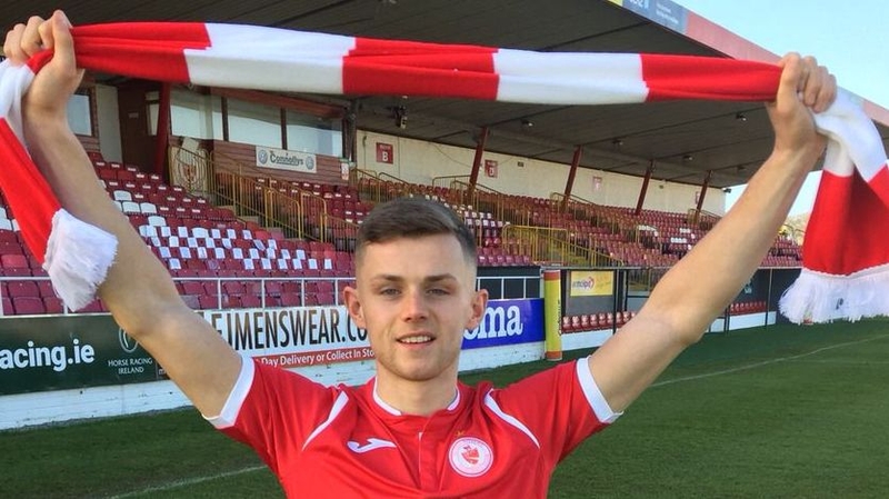 Calum Waters poses at the Showgrounds. Photo: Sligo Rovers