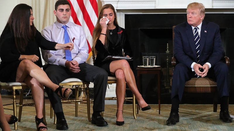 Students attended a meeting with Donald Trump at the White House