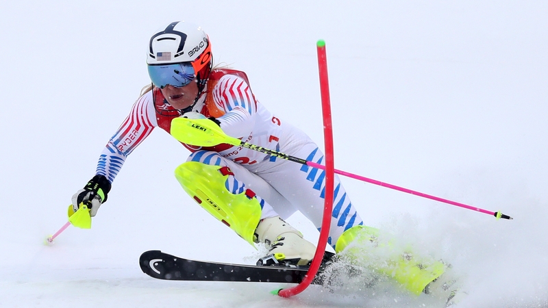 Vonn led after the downhill section.