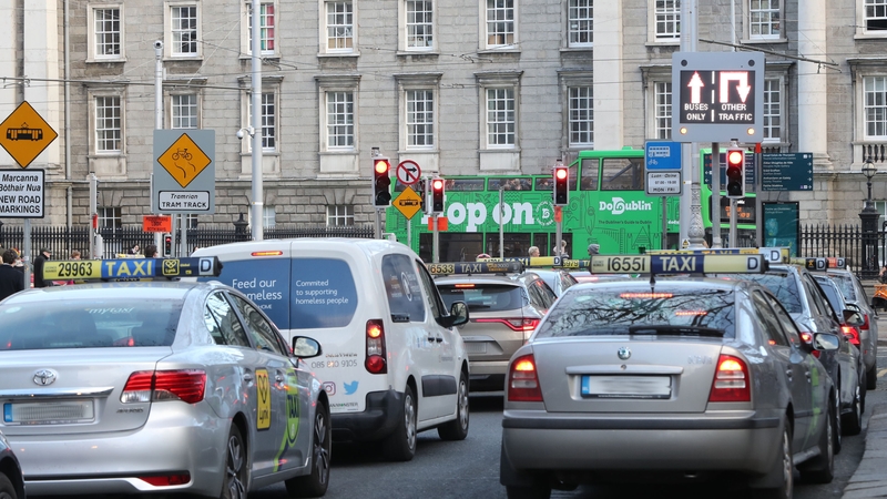 The ban on taxis driving southbound in front of TCD between 7am and 10am is due to start on 12 March