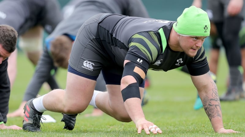 Porter in training ahead of the Wales game