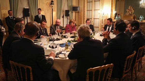 Taoiseach Leo Varadkar is among the 12 EU leaders at this evening's meeting