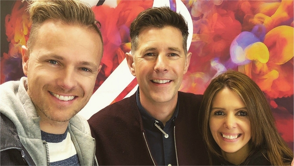 Dermot Bannon in studio with Nicky and Jenny
