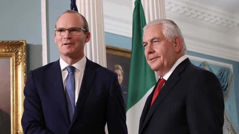 Tánaiste Simon Coveney and US Secretary of State Rex Tillerson