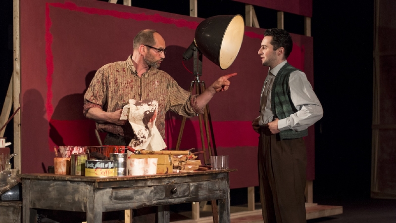 The Lyric Theatre's production of Red, starring Patrick O'Kane (left), wins big at the Irish Times Theatre Awards
