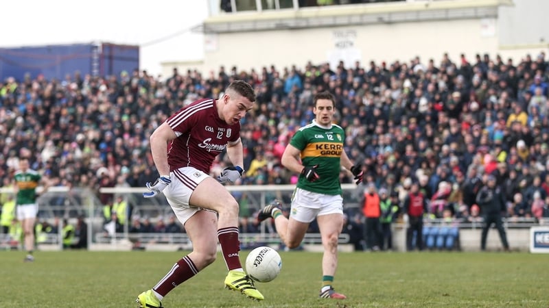 Eamonn Brannigan slots home Galway's goal