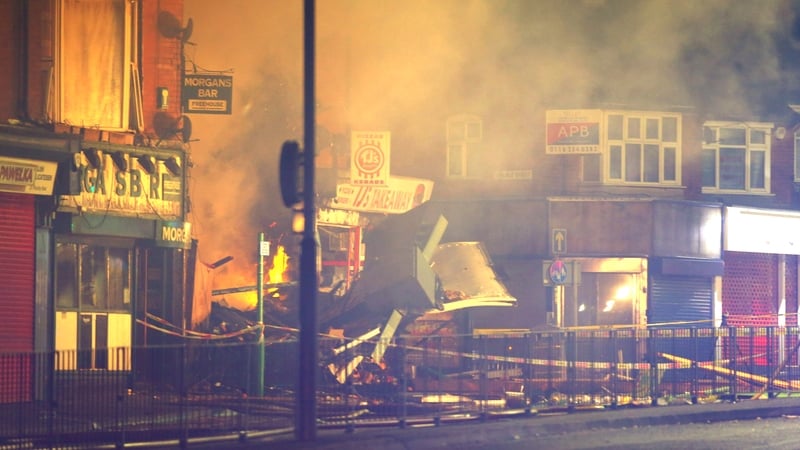 Leicestershire Fire and Rescue received calls from the public who said they had heard a blast on Hinckley Road