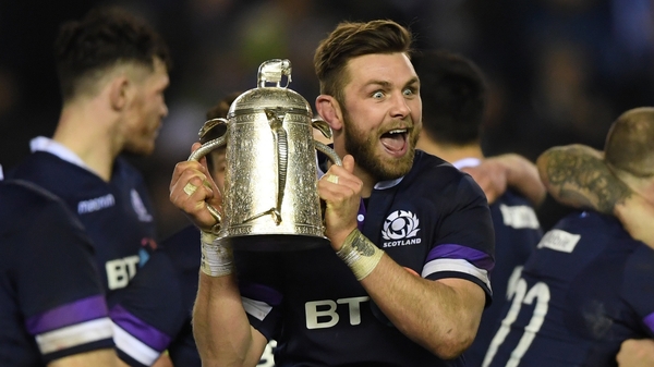 Ryan Wilson with the Calcutta Cup
