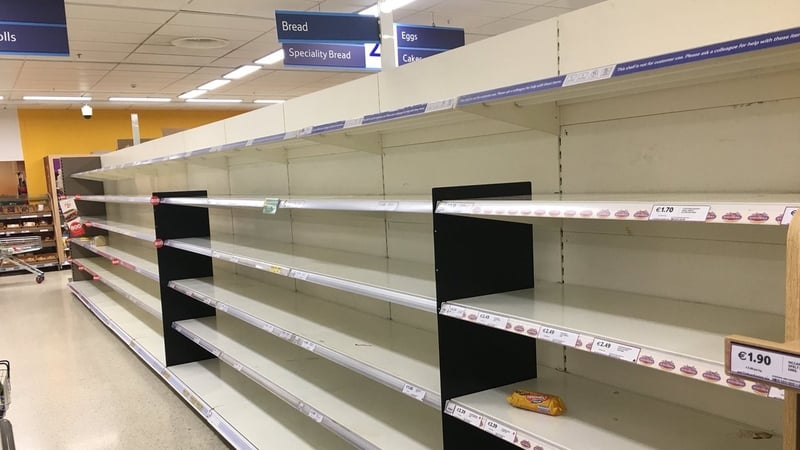 Jim Power, from Love Irish Food, tells Adam Maguire consumers could face food shortages if Brexit leads to trade tariffs