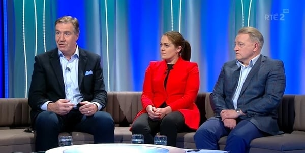 The Against The Head panel of Donal Lenihan, Fiona Coghlan and Eddie O'Sullivan