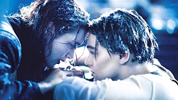 Kate Winslet and Leonardo DiCaprio in Titanic
