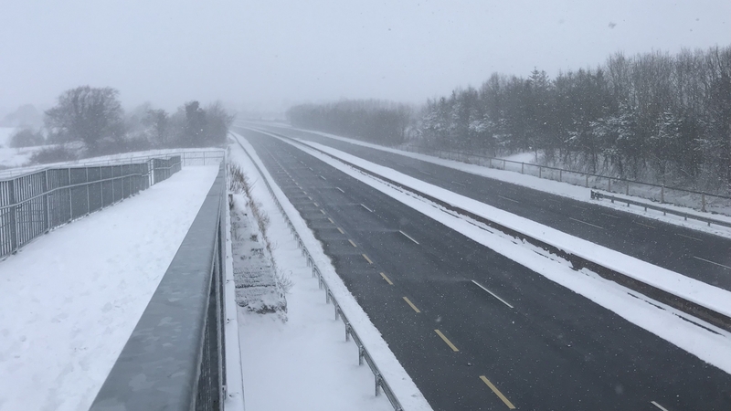 An empty N4 dual carriageway in Westmeath today