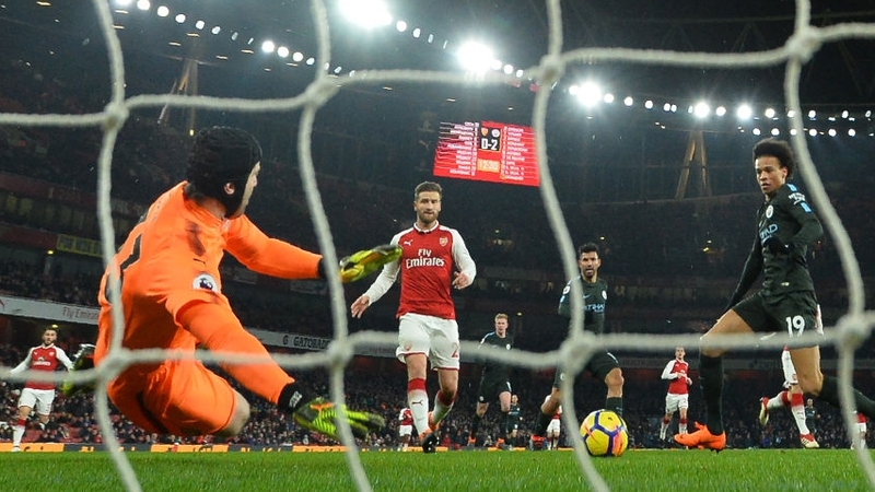 Arsenal were 3-0 down at half-time