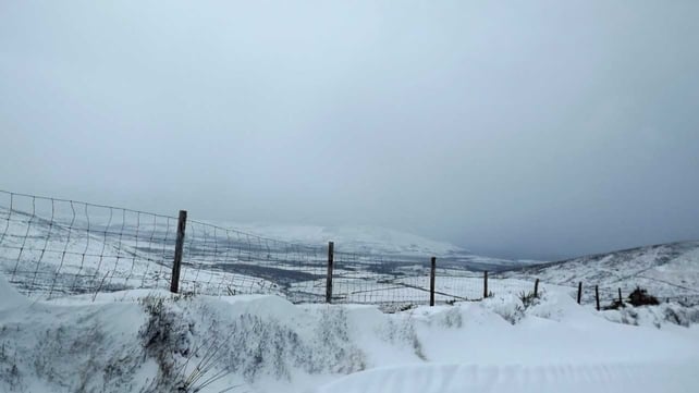 Snow at Conor Pass in Dingle (Pic: Collette Leahy)