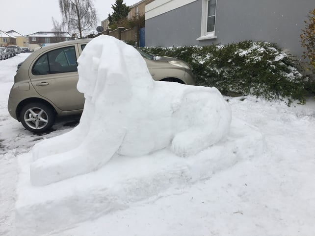 Not something you see too often, a snow sphinx (Pic: Raffy Catalan)
