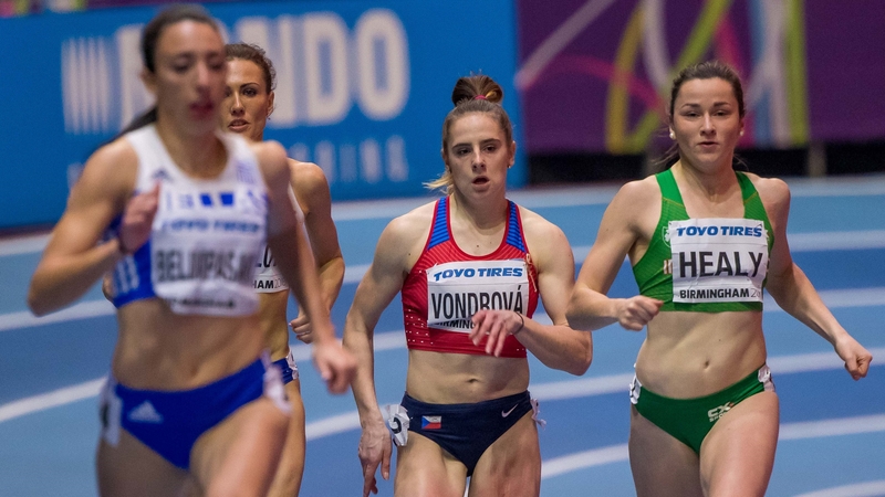 Healy failed to contest the lead after being drawn in lane one