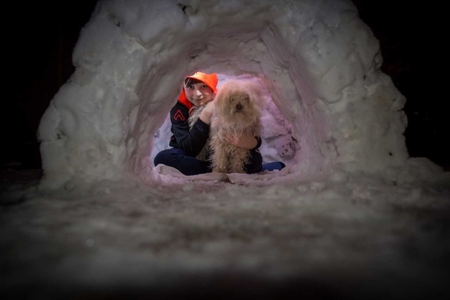 Alex Grehan and Jack in Fedamore, Limerick