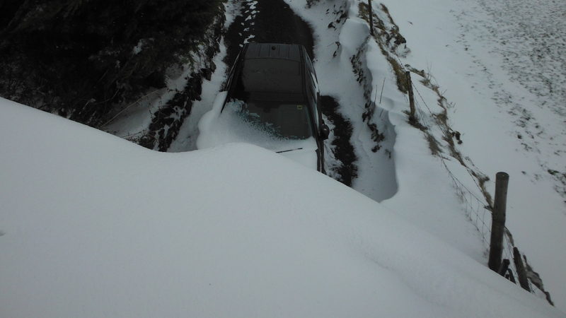 Snow blocks the way in Ballyfolan Co Wicklow (Pic: John Eustace)