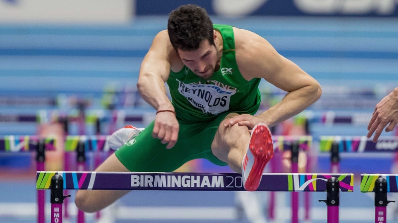 Ben Reynolds in action at the IAAF World Indoor Championships