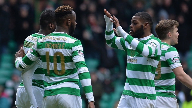 Moussa Dembele's scored twice in Celtic's 3-0 win over Greenock Morton