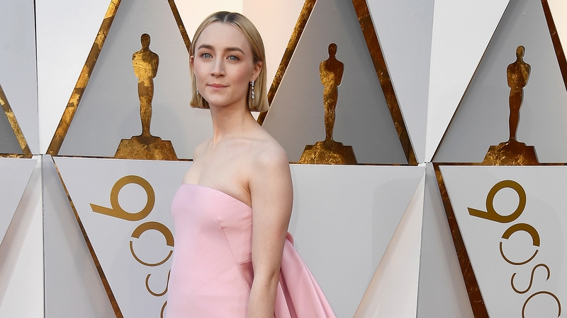 Saoirse Ronan at the 90th Academy Awards on Sunday night in Hollywood