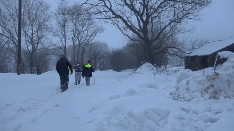 Storm Emma: These boots are made for walking . .