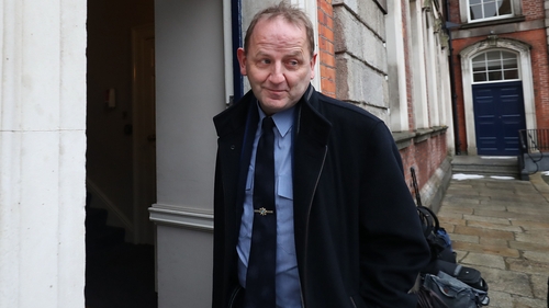 Maurice McCabe arriving at the tribunal earlier today