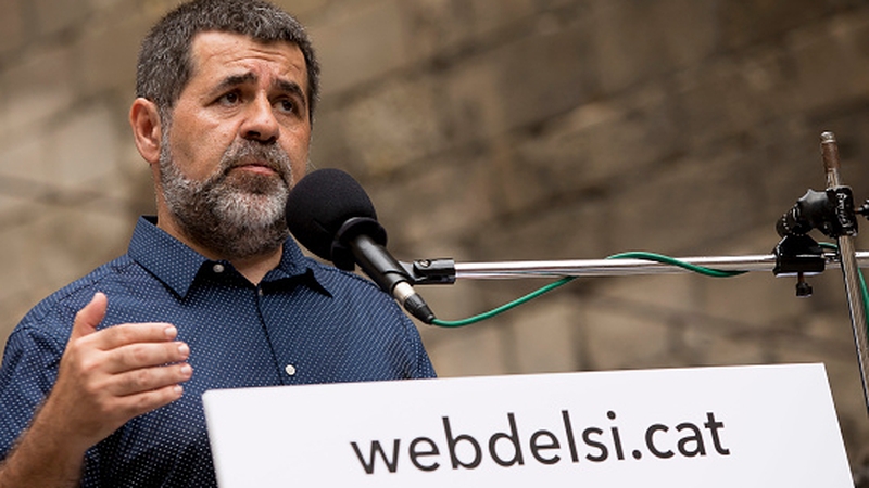 Jordi Sanchez of the Catalan National Assembly remains in jail awaiting trial on charges of rebellion and sedition