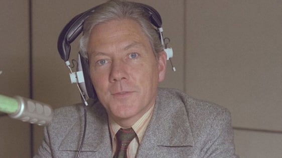 Gay Byrne in an RTÉ Radio studio, 1981