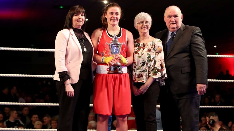 Grainne Walsh collecting the award last month