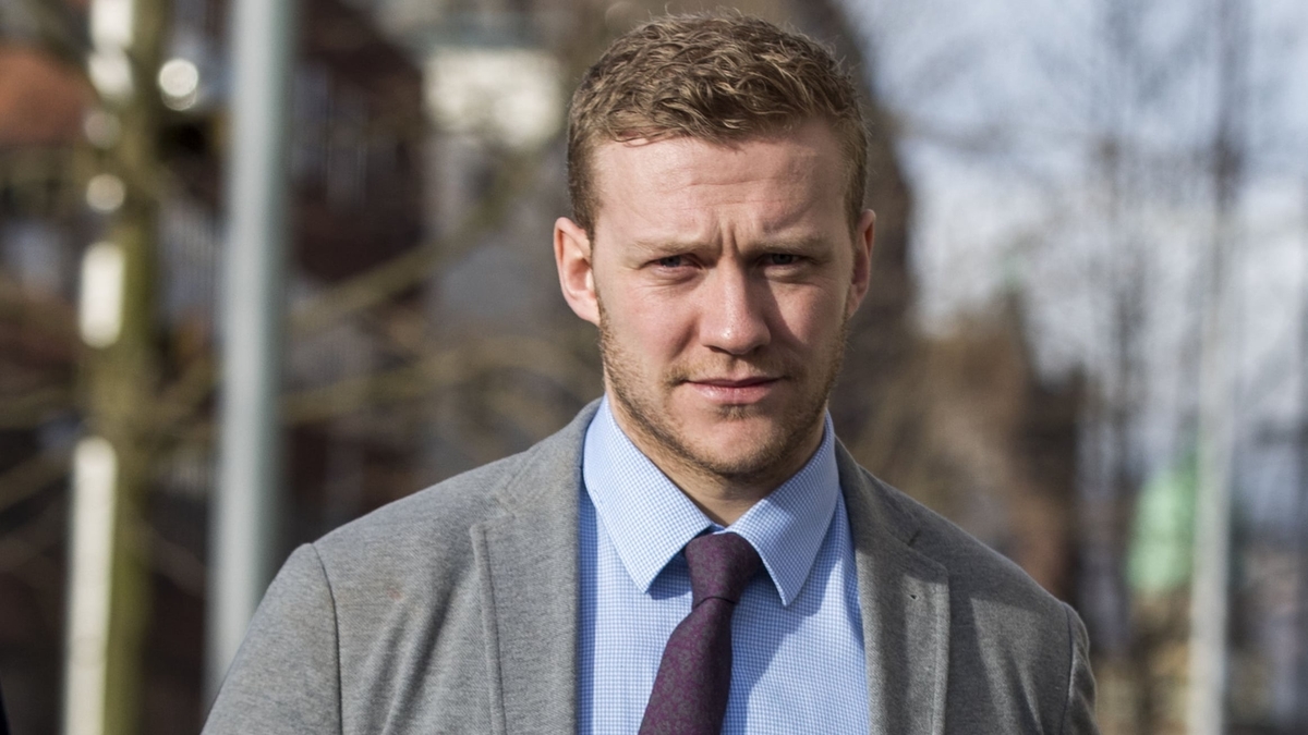 Rugby player Stuart Olding gives evidence in rape trial