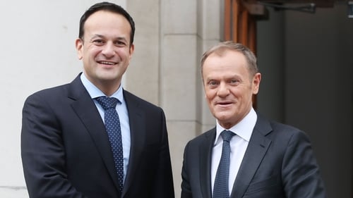 Leo Varadkar had earlier said that the Brexit Withdrawal Agreement, including the backstop, is the only deal on the table