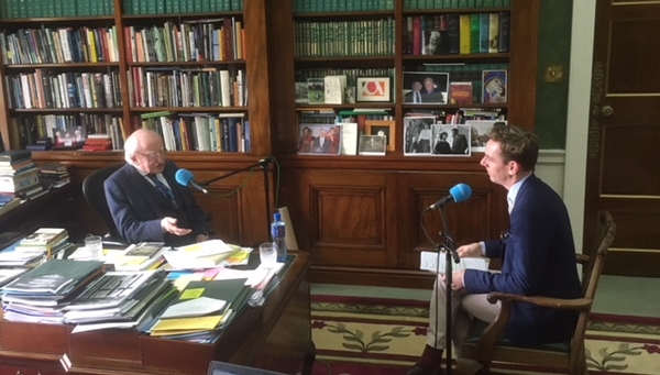 Ryan Tubridy speaks to Michael D Higgins