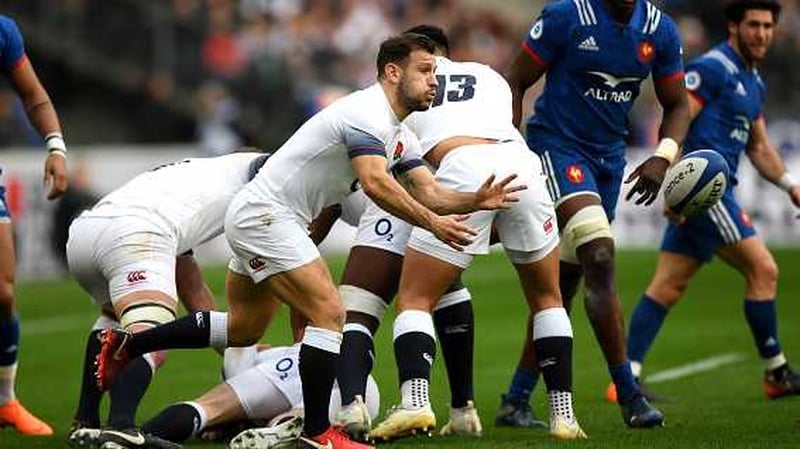 Danny Care of England in action.