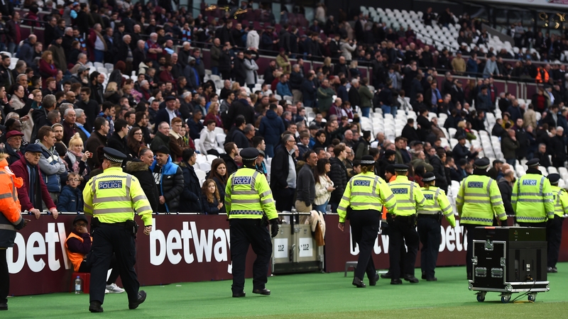 There were a series of pitch invasions during the Hammers' clash against Burnley.