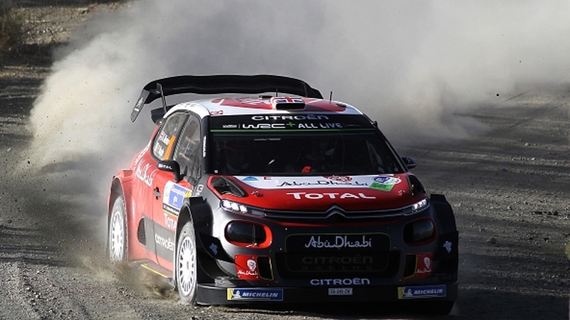 Kris Meeke and co-driver Paul Nagle in their Citroen C3