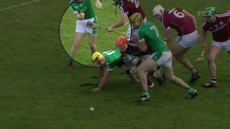 Adrian Tuohy's hurl made contact with Barry Murphy