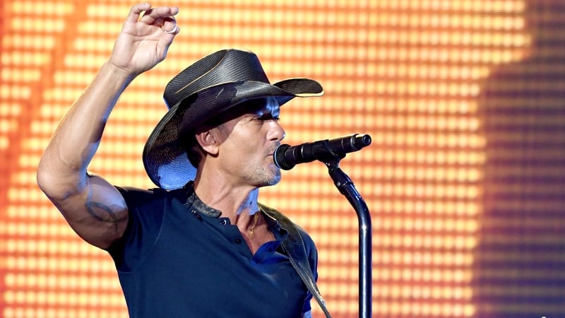 Tim McGraw collapsed on stage at the 3Arena on Sunday night