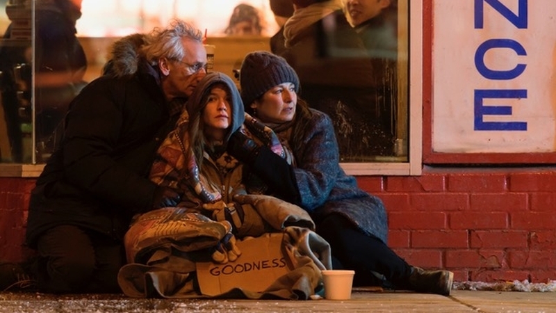 Unless: the parents join the daughter in the street in Alan Gilsenan's new film, Unless