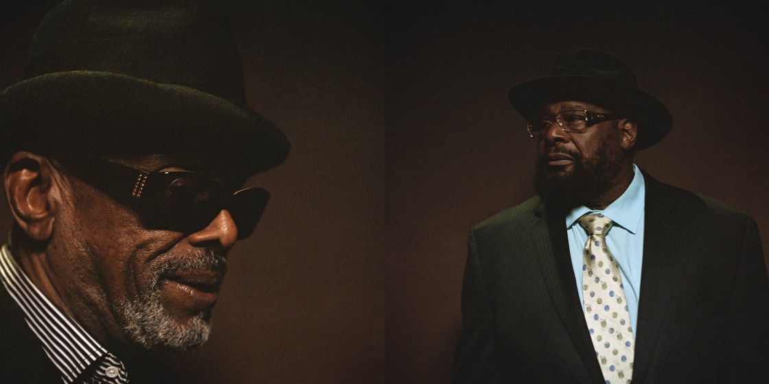 Leon Ware and George Clinton at the Mayan Theatre, Downtown Los Angeles, California, December 2012