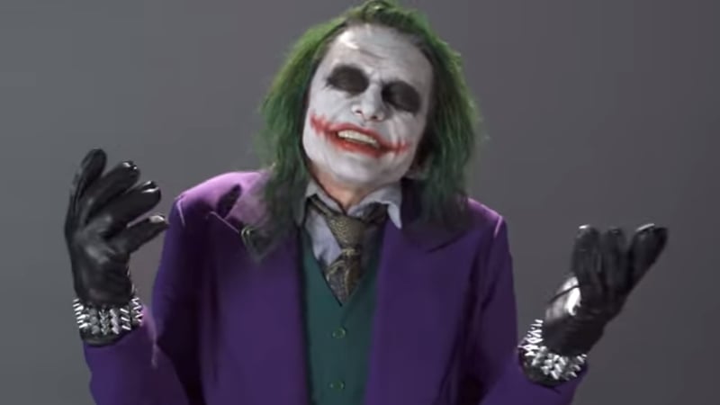 Tommy Wiseau as The Joker
Screengrab: Nerdist