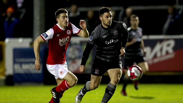 St Pat's Lee Desmond and Pat Hoban of Dundalk