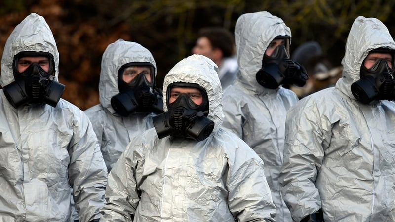 Chemical and forensic experts are examining several scenes in Salisbury