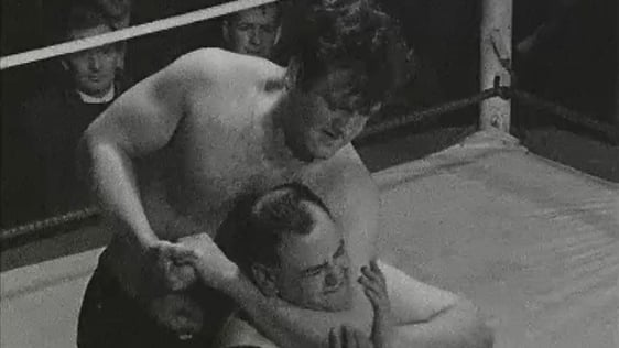 Wrestlers Seán O'Shea and Roughhouse Jack Martin (1968)